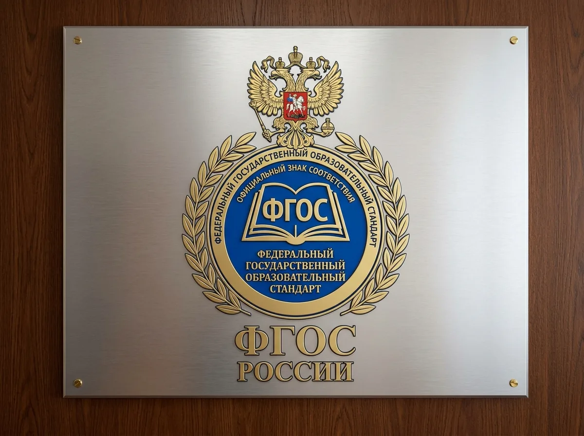 Логотип ФГОС — Федерального государственного образовательного стандарта России, официальный знак соответствия